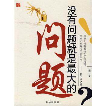 【正版书】 没有问题就是的问题 江珊 著 新华出版社