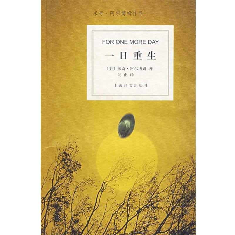 【正版书】 一日重生 (美)阿尔博姆 著,吴正 译 上海译文出版社