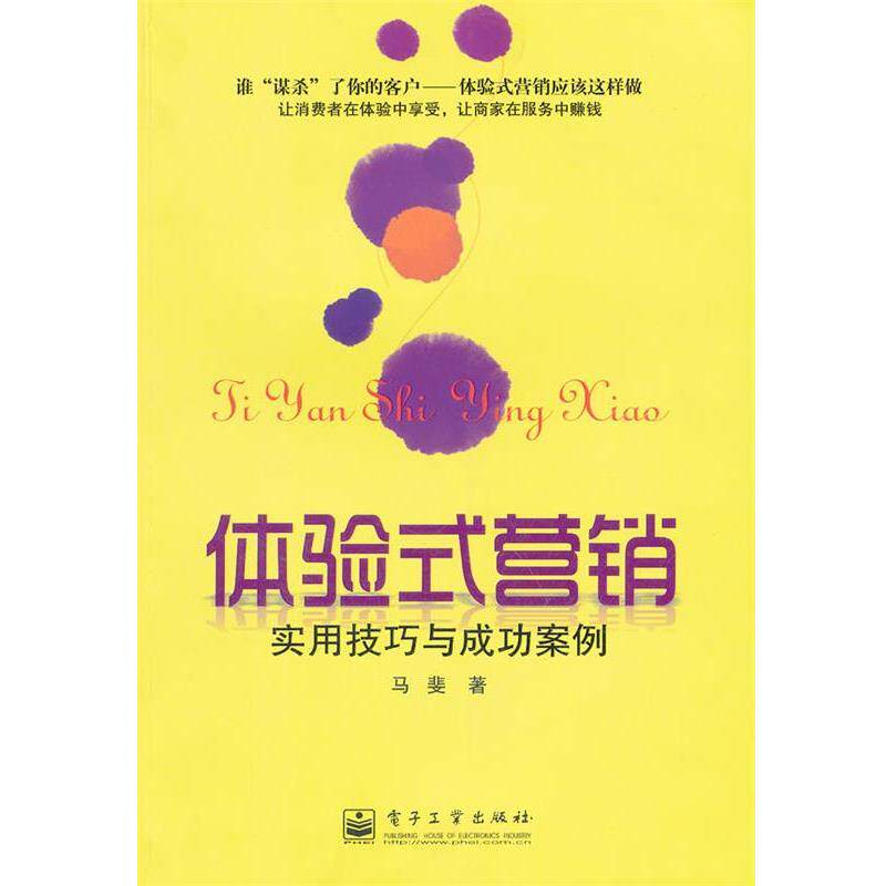 【正版书】 体验式营销:实用技巧与成功案例 马斐 著 电子工业出版社