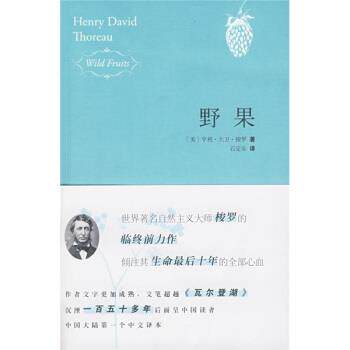 【正版书】 野果 [美] 梭罗 著,石定乐 译 新星出版社
