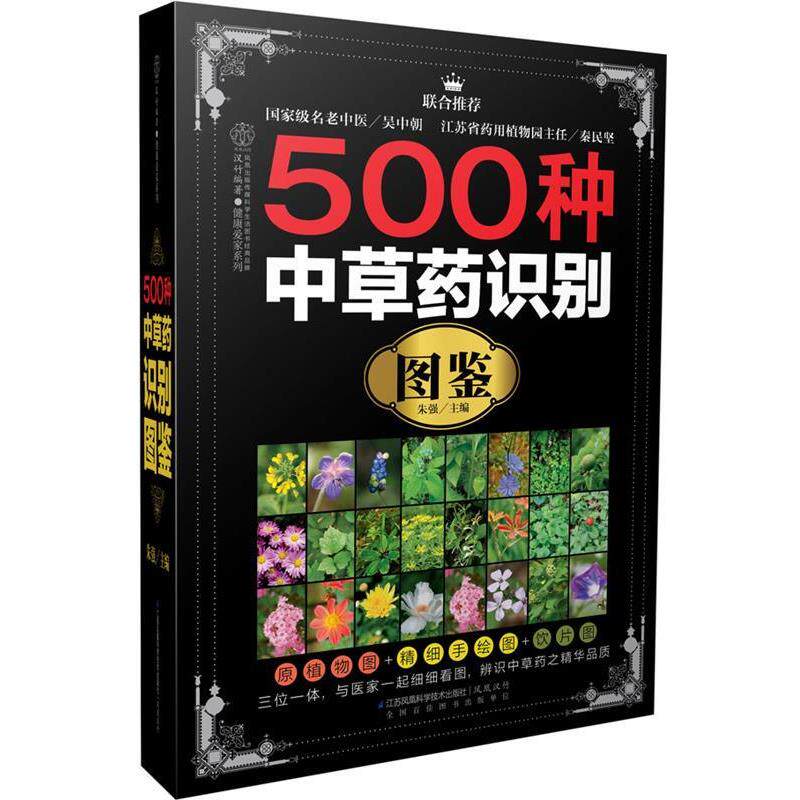 【正版书】 500种中草药识别图鉴 朱强 主编 江苏科学技术出版社