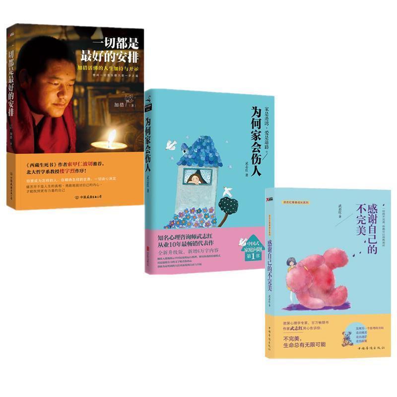 【正版书】 心灵正能量系列 感谢自己的不+为何家会伤人+一切都 加措 中国友谊出版社等