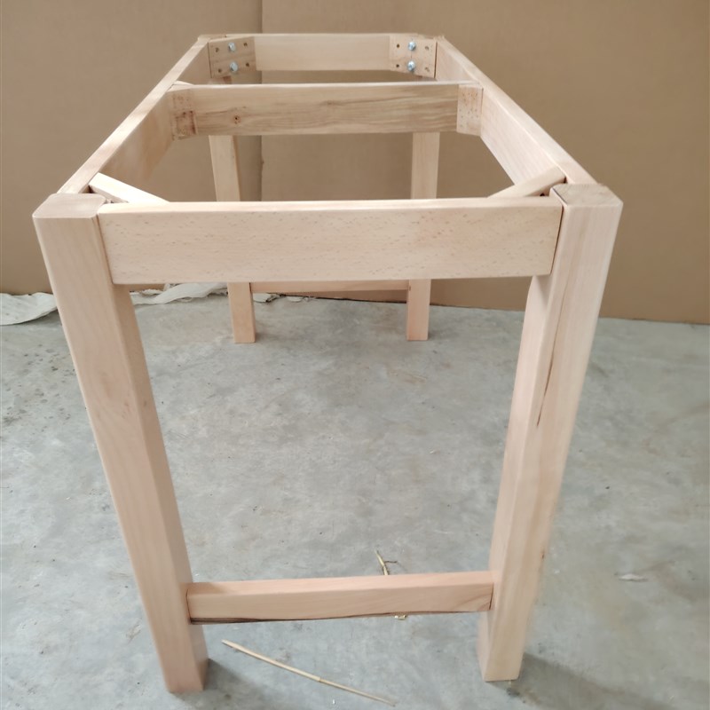 全实木加粗支f架餐桌桌腿长方形框架木桌脚桌子腿桌架学习桌架子