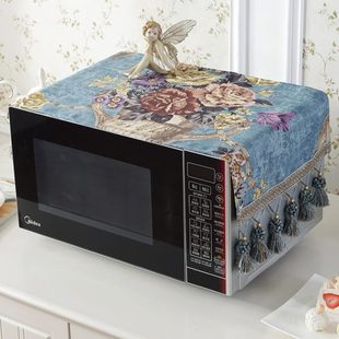 烤火罩长方形客厅通用茶几盖布电视柜防尘微波炉罩布艺防尘罩家用