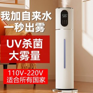 110v宽电压空气加湿器家用静音卧室孕妇婴儿香薰超声波大雾量净化