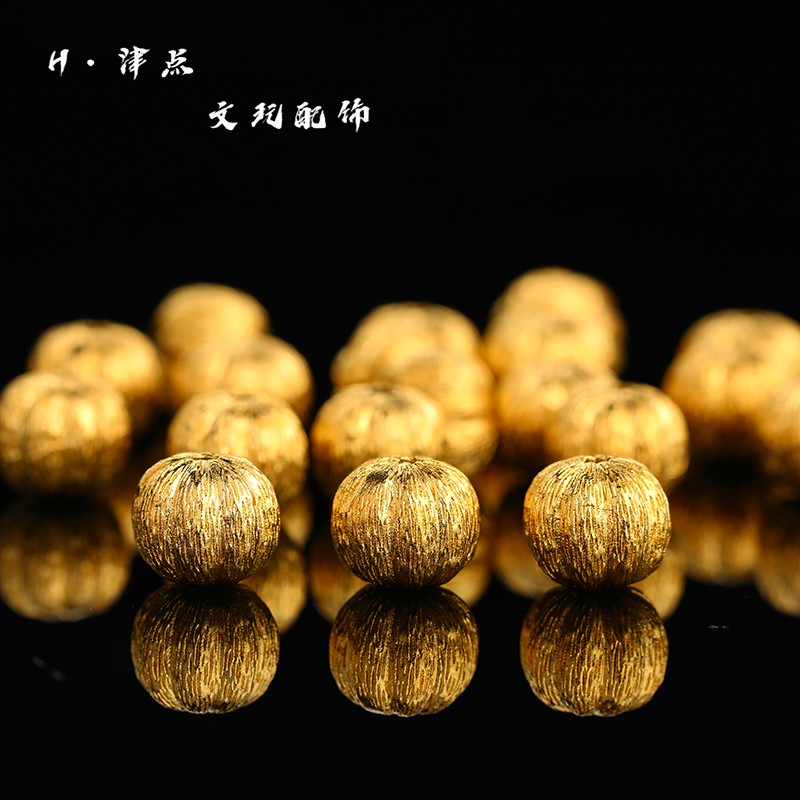 高保色隔珠镀24K工艺黄金色南瓜