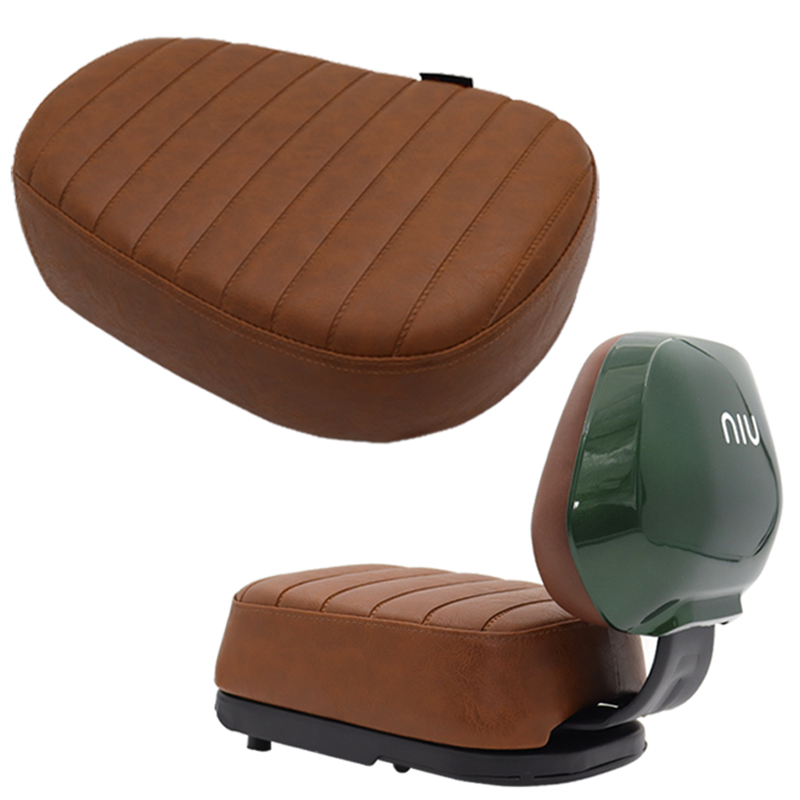 小牛UQi dU+B U1 U1C U1D电动车丛林绿后座套装棕色后靠背加厚坐