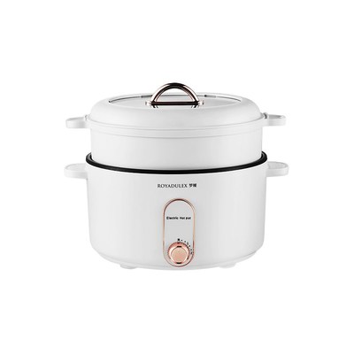 罗娅电煮锅3L不粘多功能电火锅家用煎蒸煮炖一体电炒锅电炖热锅