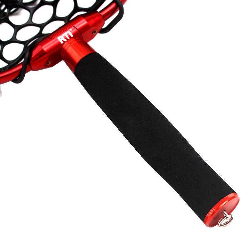 RTI飞蝇路亚钓溪流轻便携硅胶防挂铝合金可拆装抄网捞网渔具网具