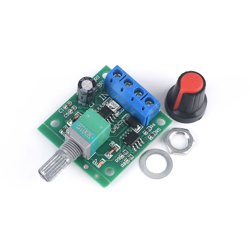 PWM直流电机调速器1.8~12V 可调开关 2A LED调光调速模块可控硅