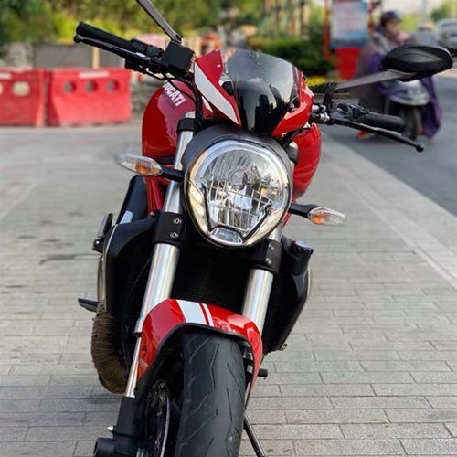 适用杜卡迪怪兽821/797/1200改装前挡风玻璃 导流罩挡风猪头罩