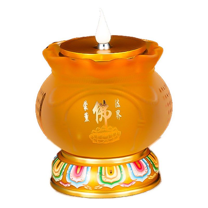 电子琉璃灯仿真摇摆火焰家用插电式供灯供奉菩萨供佛灯佛堂灯佛灯