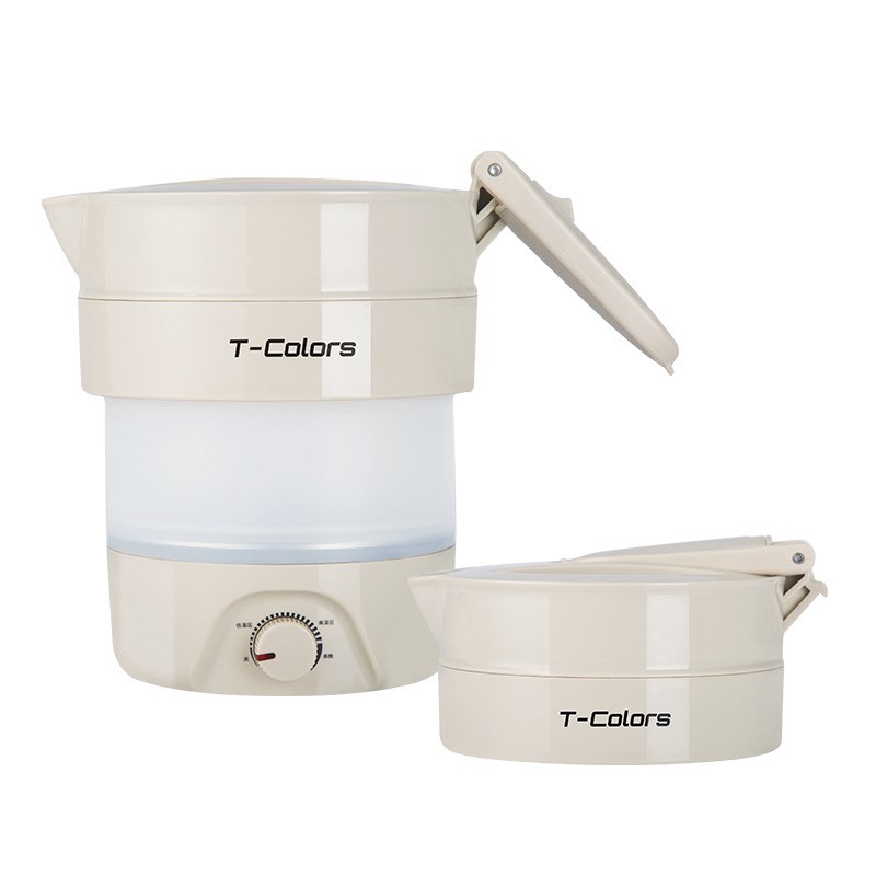 T-Colors便携式折叠电热烧水壶自动断电旅行家用办公室煮粥小火锅