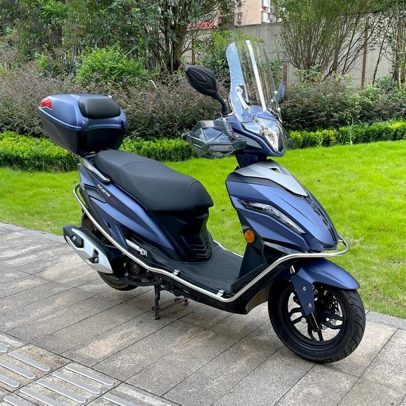 适用豪爵USR125改装前风挡玻璃HJ125JT-21加高透明PC防摔挡风