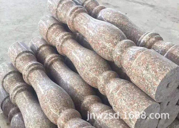 汉白玉宝瓶柱石栏杆厂阳台花瓶柱石雕栏杆造价美观耐用恒旺