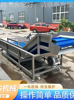 商用预制净菜去清洗机FHH 4000mm菜小鱼仔清洗线 竹清笋泥沙洗线