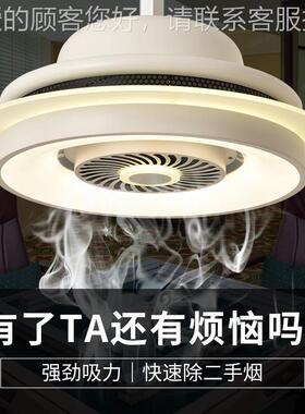 棋牌空气净化器多重净烟化空气麻室将SJF-62X灯遥控灯伸缩升降吊