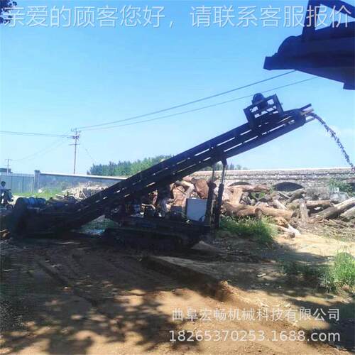 双联履带式扒料 机50吨散沙石渣自0动动装车PDA1200机伸缩移动螺