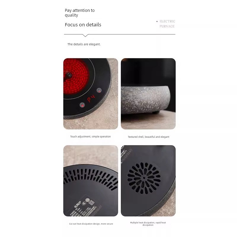 宇轩轩110V电陶瓷炉2025新款迷你小家电美国台湾家用电磁炉泡茶机