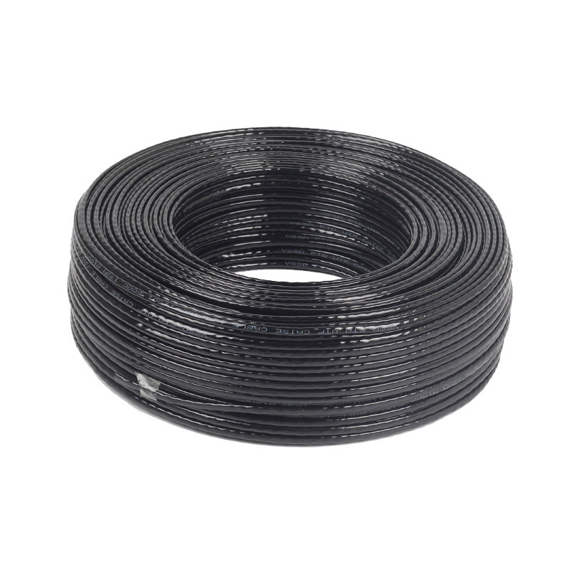 国标无氧铜二2芯硬全铜电话线白色4芯圆RJ11纯铜电话线100米200米