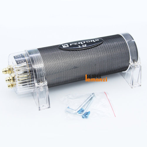 汽车音响12v超级法拉低音炮滤波电容稳压器车载音响改装功放水塘