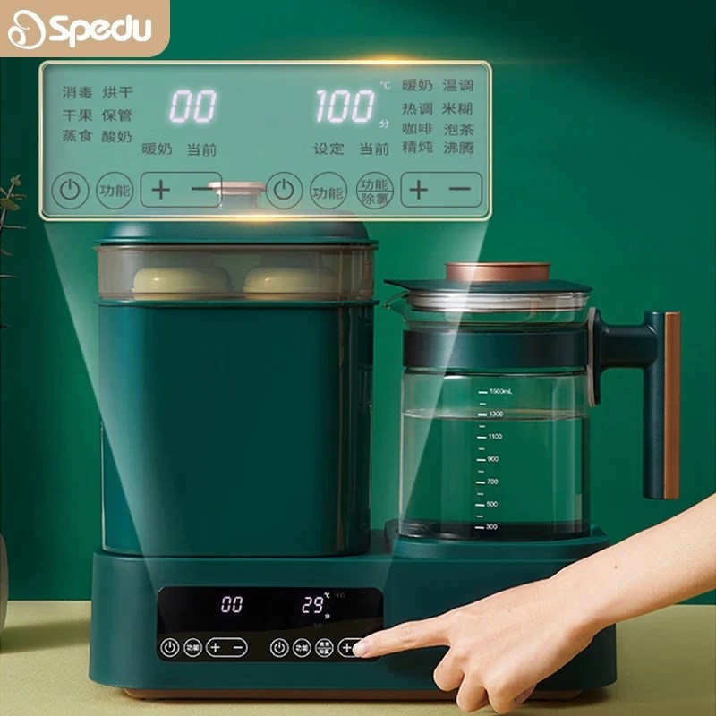 恒温水壶奶瓶消毒器二合一烘干温奶器暖奶器宝宝冲奶粉解冻泡奶机