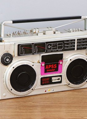 古董收音机投影仪电话覆古电视相机打字机铁道具模型装饰品