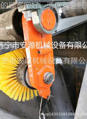 水泥厂80被动式滚刷清扫器 无动力滚刷扫器 B=清0毛AY-800刷清扫