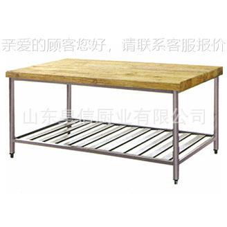 1.5米钢不米钢木面工作台01.8锈不锈木面操作台面食间操作台