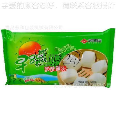 托盒饼干包装永机 青岛面包枕和式包装机 自动YHA450包装机充 气