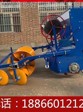 拖拉机带旋耕灌垄施肥红滴覆PID起膜一体机薯种植机拖拉机起垄覆