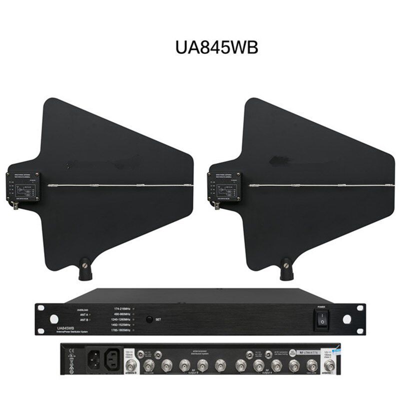 无线话筒接收机天线信号放大器一拖四拖五拖八监听耳返信号放大器