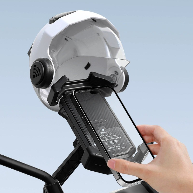 2025新款电动车手机支架防震防抖九号电瓶摩托车外卖骑手导航支架