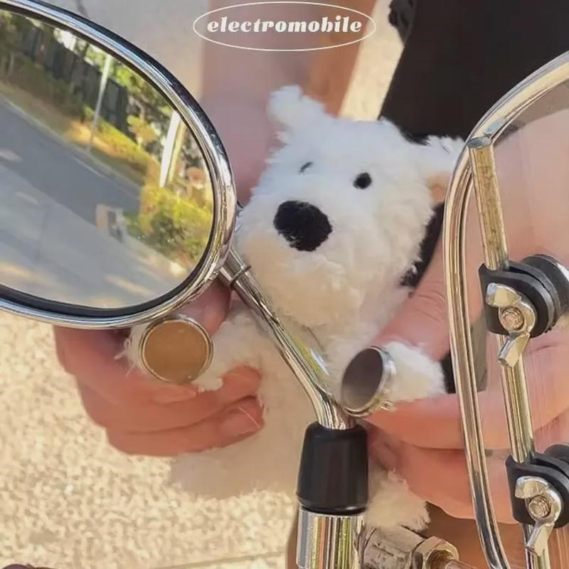 电车装饰小配件可爱西高地狗狗磁吸摩托装饰配件可爱电动车自行车