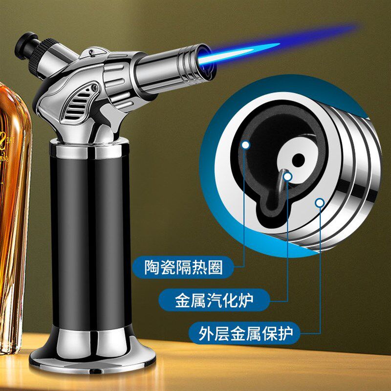 防风火机焊枪点艾灸蚊香点火器电子个性充气喷火枪耐用雪茄喷枪