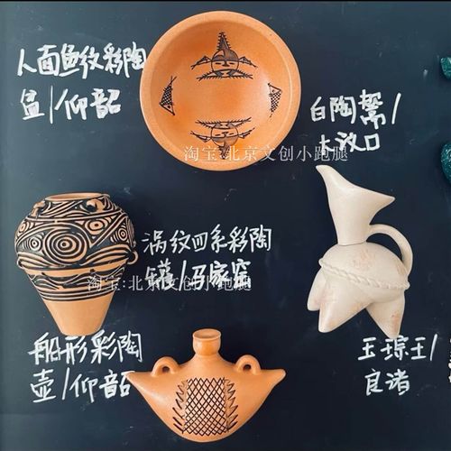 国博冰箱贴陶器博物馆特色纪念品纪念品鹰鼎击鼓说唱俑礼物摆件