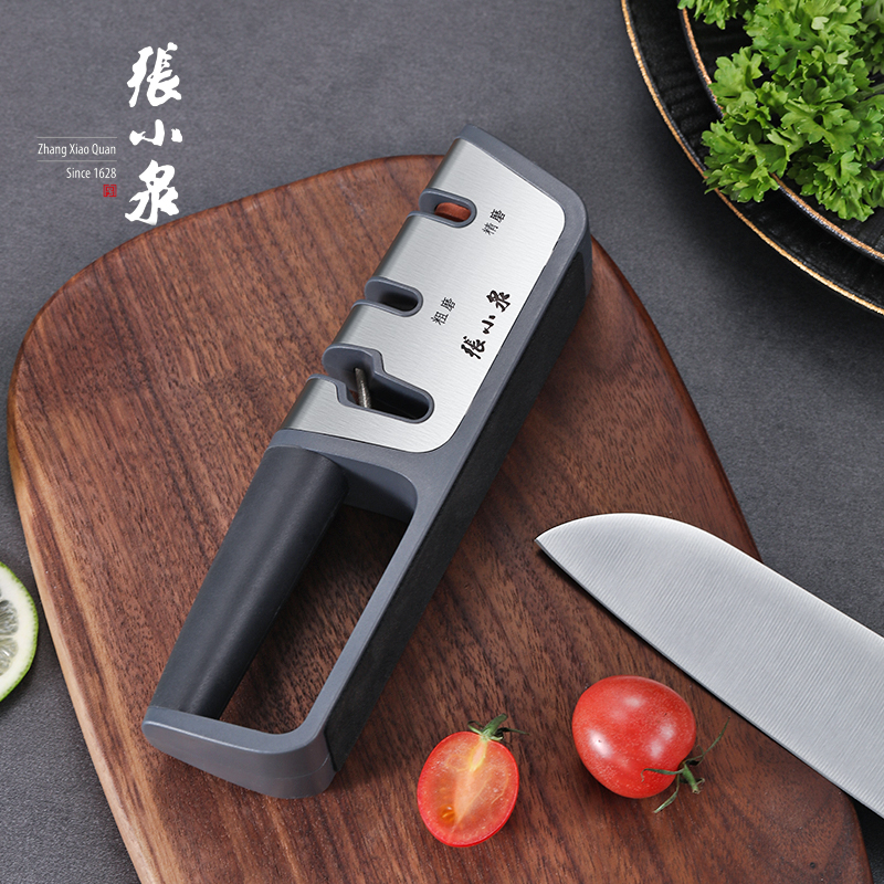 张小泉多功能磨刀神器 磨刀石快速磨刀器手动 家用菜刀厨房易磨刀