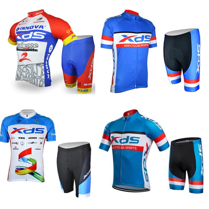 喜德盛夏季车队山地车服短裤骑行男女套装短袖自行车服骑行服定制