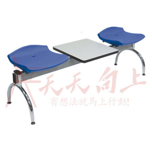 简易会客洽谈排椅多人位休息椅带茶几小桌椅车站商场休息椅等候椅