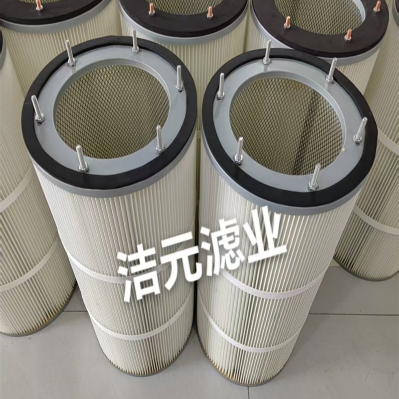 工业除尘滤芯静电喷涂塑粉/喷砂机抛丸机覆膜滤芯/阻燃滤筒