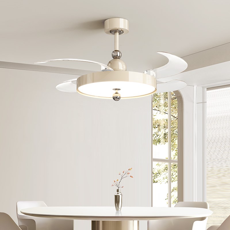 2025年新款吊扇灯p餐厅风扇灯隐形风扇灯简约高级静音电风扇吸顶