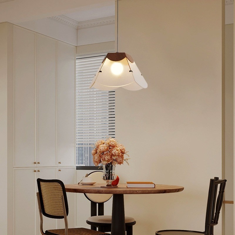 中古风餐厅吊灯2025新款复古法式高级感升降餐桌吧台W岛台民宿灯