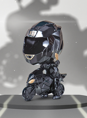 北欧进门入户g玄关钥匙收纳摆件鞋柜酒柜茶几摩托机车模型装饰品