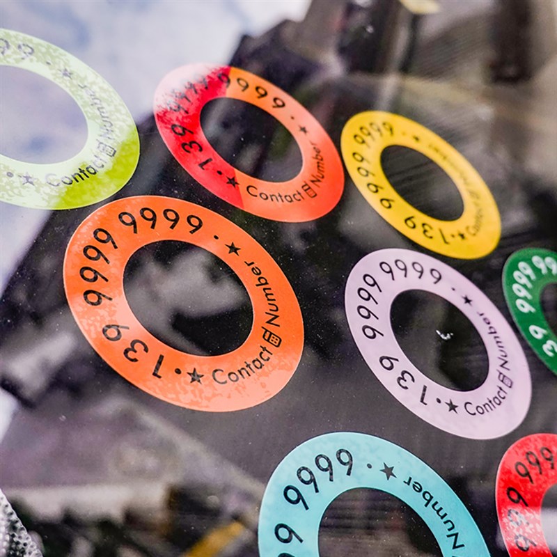 原创环形车载内装饰用品汽车移车运吉临时停M车挪车电话号码牌贴