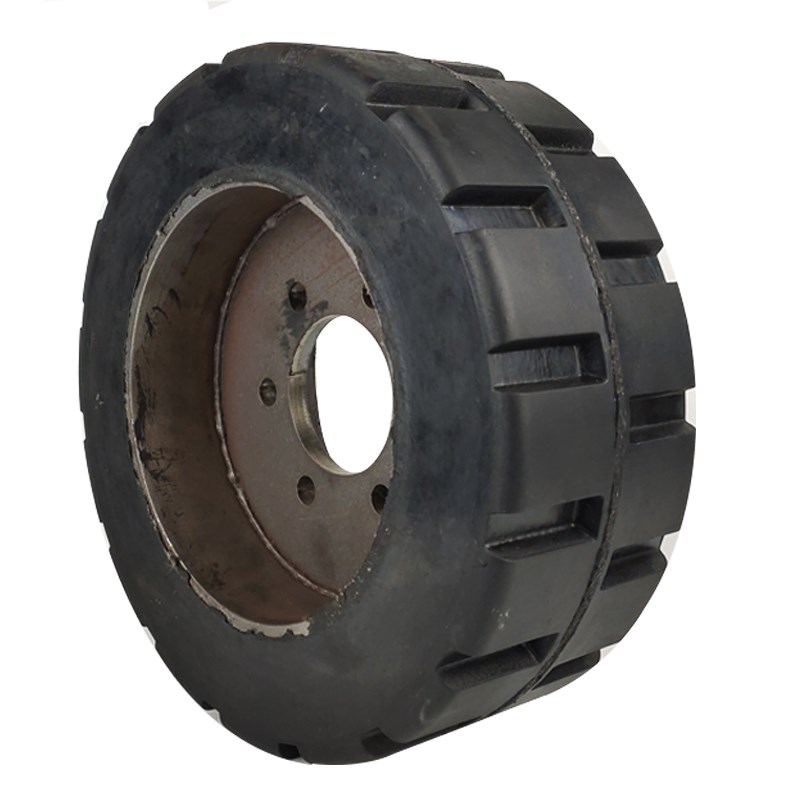 4孔6孔300x110实心轮胎260yX100加重脚轮滚筒筛地牛搬运车实心轮