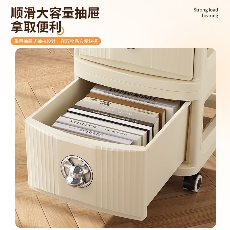 书包置物架落地可移动小推车儿童书架桌下书本Q收纳神器家用抽屉