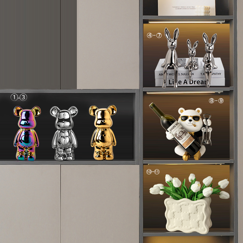 轻奢酒柜装饰品摆件高档客厅家居办D公室桌面乔迁新居开业高档礼