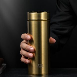 高档办公商务茶杯316不锈钢车载大容量礼盒装 万象保温杯男士 杯子