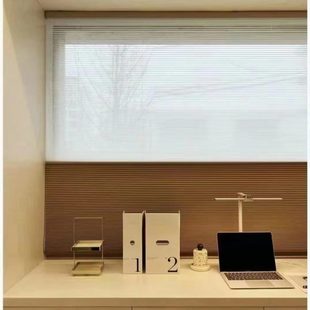 小窗帘日夜风琴帘遮光调光透景通风固定窗开窗移窗别墅办公室书房