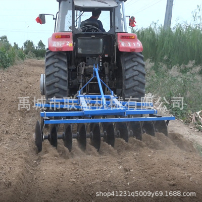 1BJX disc harrow偏置对置牵引悬挂式新型圆盘耙除草碎土联合整地